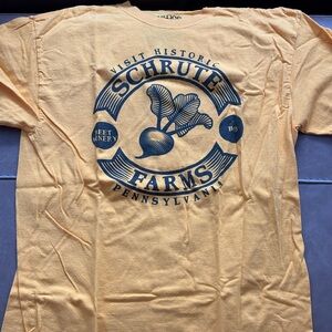 Schrute Farms Yellow Short Sleeve Tee